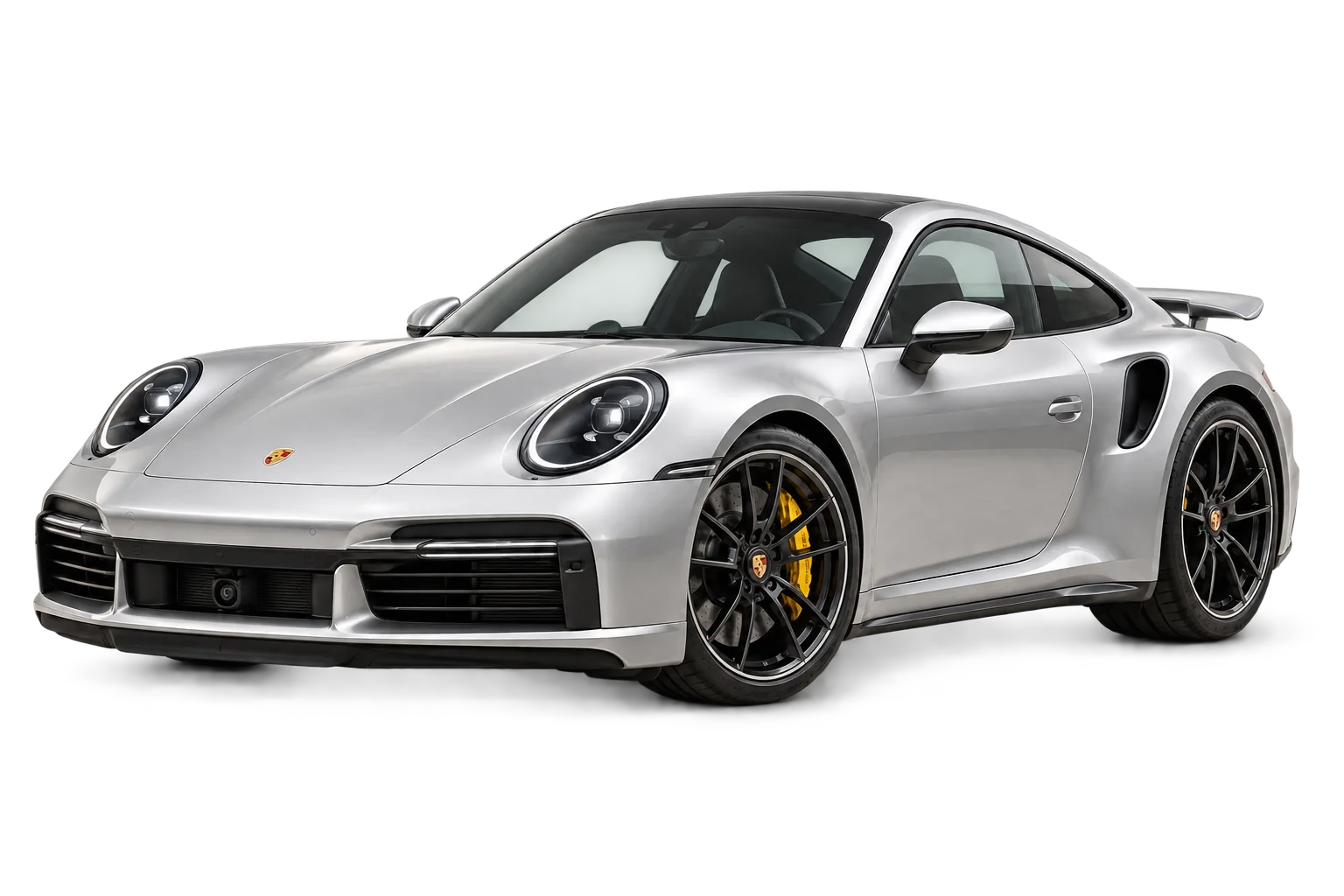 Silberner Porsche 911 Turbo S