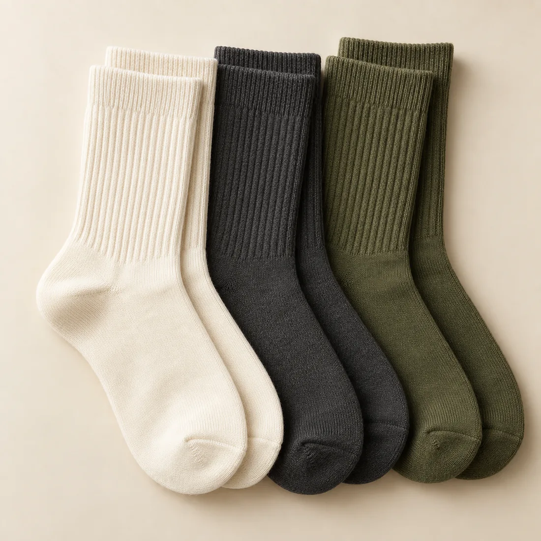 Baumwollsocken im 3er-Pack